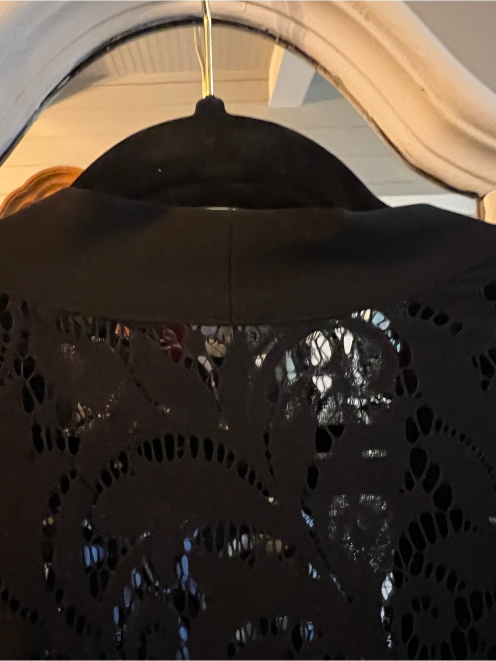 Colleen Lopez Black Lace Open-Work Cardigan NWOT - Picture 11 of 11